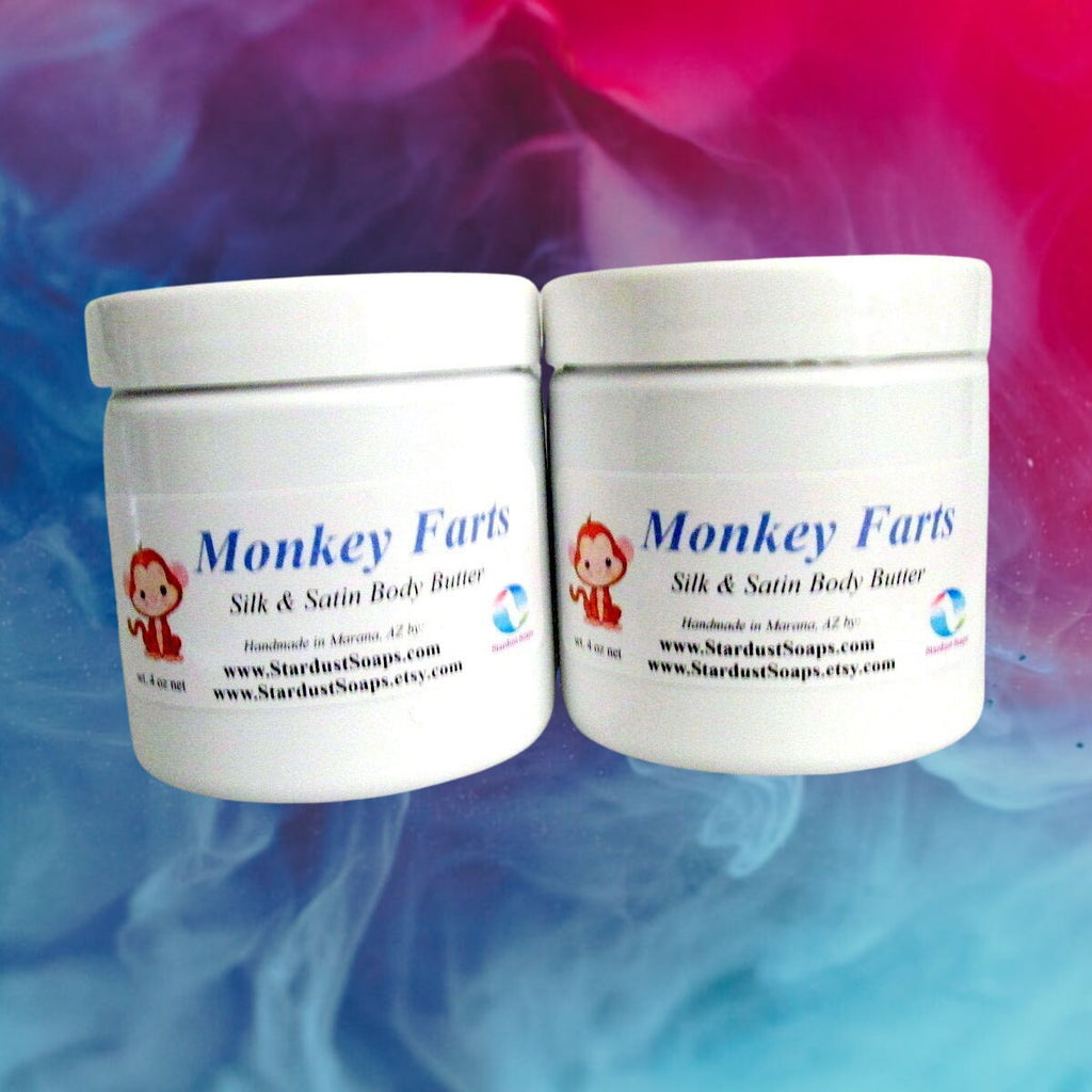 Monkey Farts Hand, Face and Body Cream | Aloe Vera and Shea Butter Moisturizer | Fruity Tropical Whipped Body Butter for Soft Skin