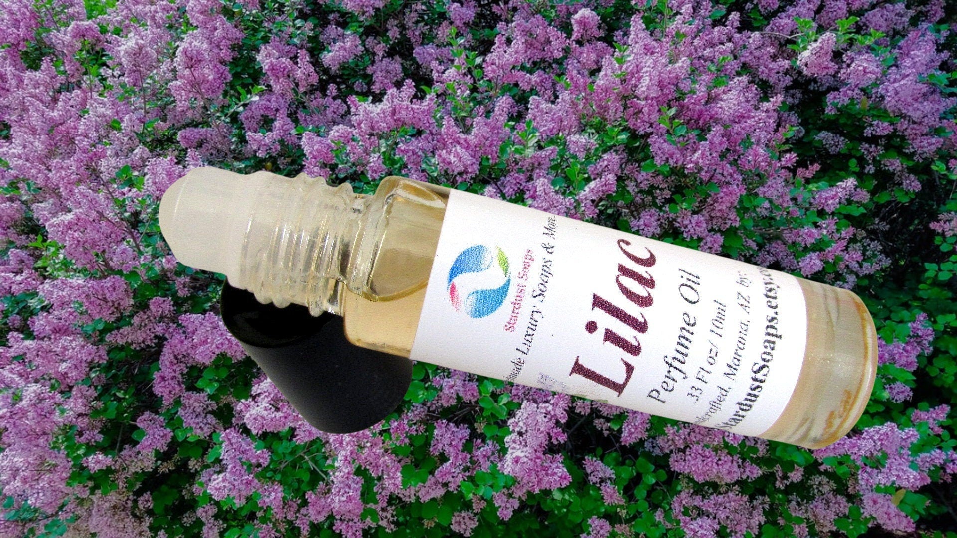 Lilac Roll-On Perfume Oil | Handmade Floral Fragrance Oil | Natural Long-Lasting Perfume Oil for Skin | Travel Size Body Scent | 10ml
