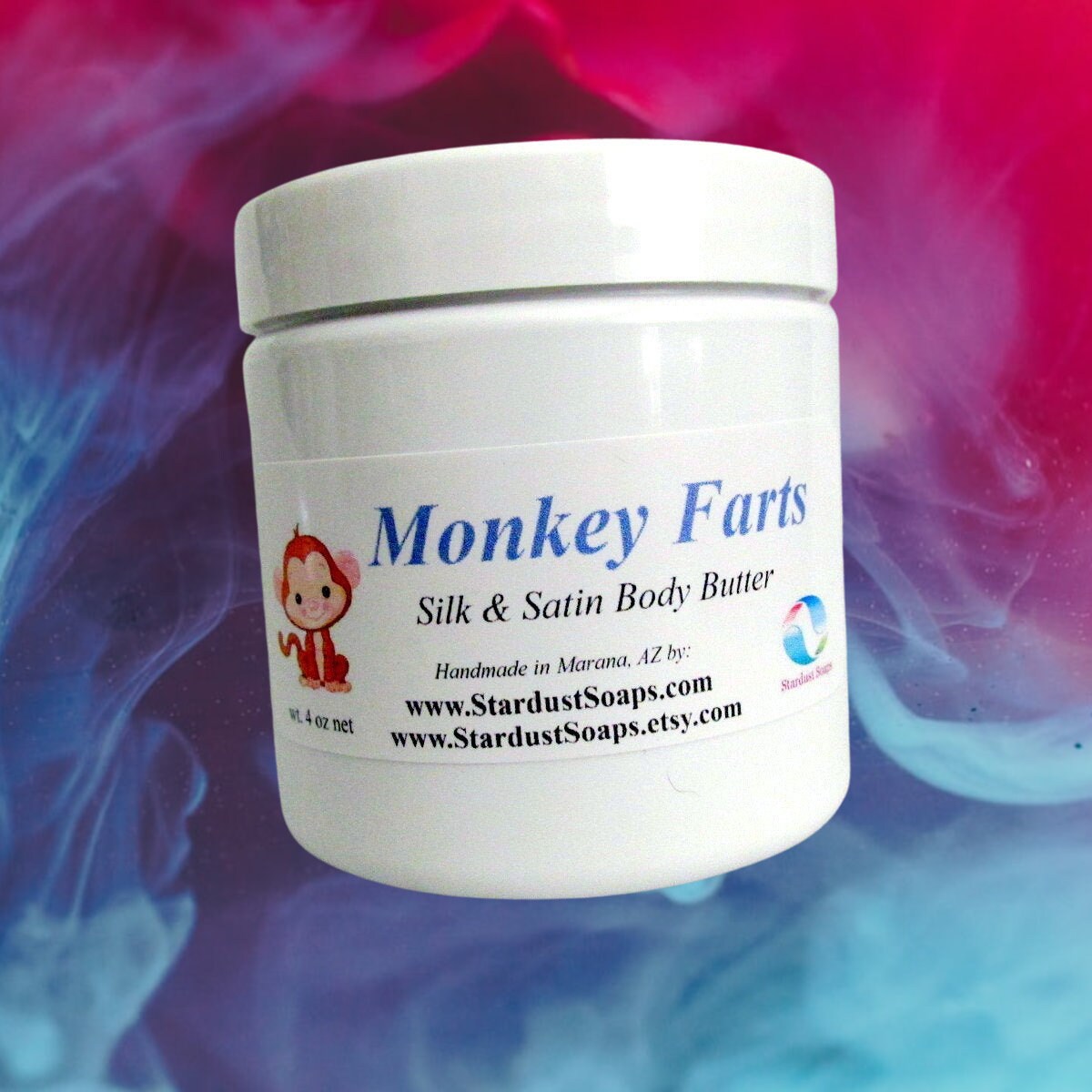 Monkey Farts Hand, Face and Body Cream | Aloe Vera and Shea Butter Moisturizer | Fruity Tropical Whipped Body Butter for Soft Skin