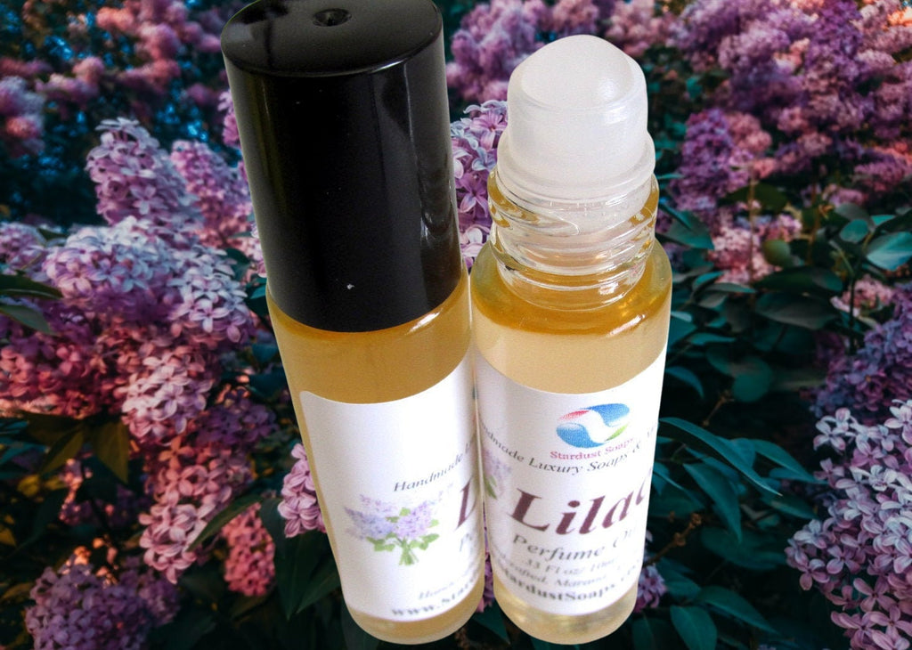Lilac Roll-On Perfume Oil | Handmade Floral Fragrance Oil | Natural Long-Lasting Perfume Oil for Skin | Travel Size Body Scent | 10ml