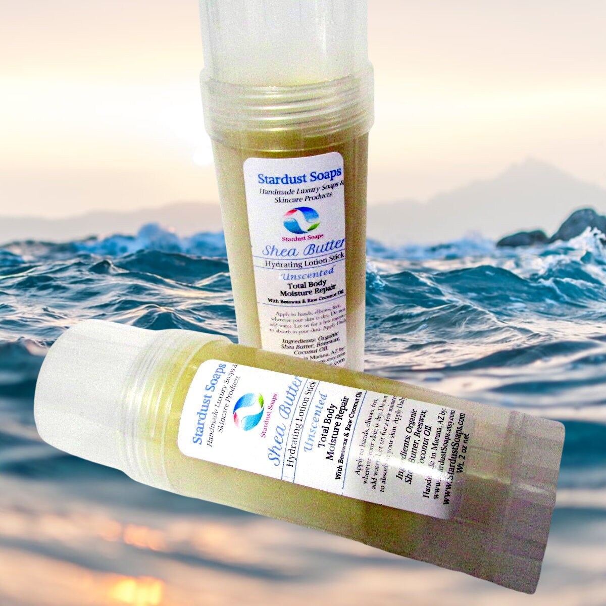 Organic Shea Butter Lotion Bar: Unscented, Travel-Friendly Moisture Stick