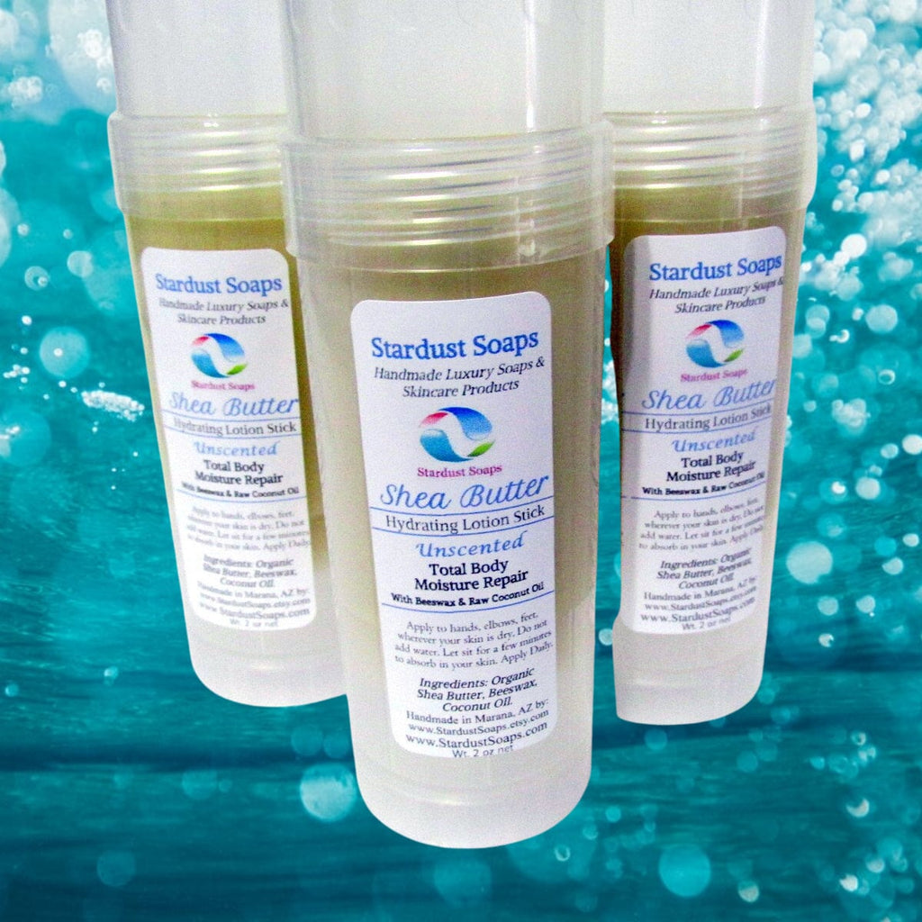 Organic Shea Butter Lotion Bar: Unscented, Travel-Friendly Moisture Stick