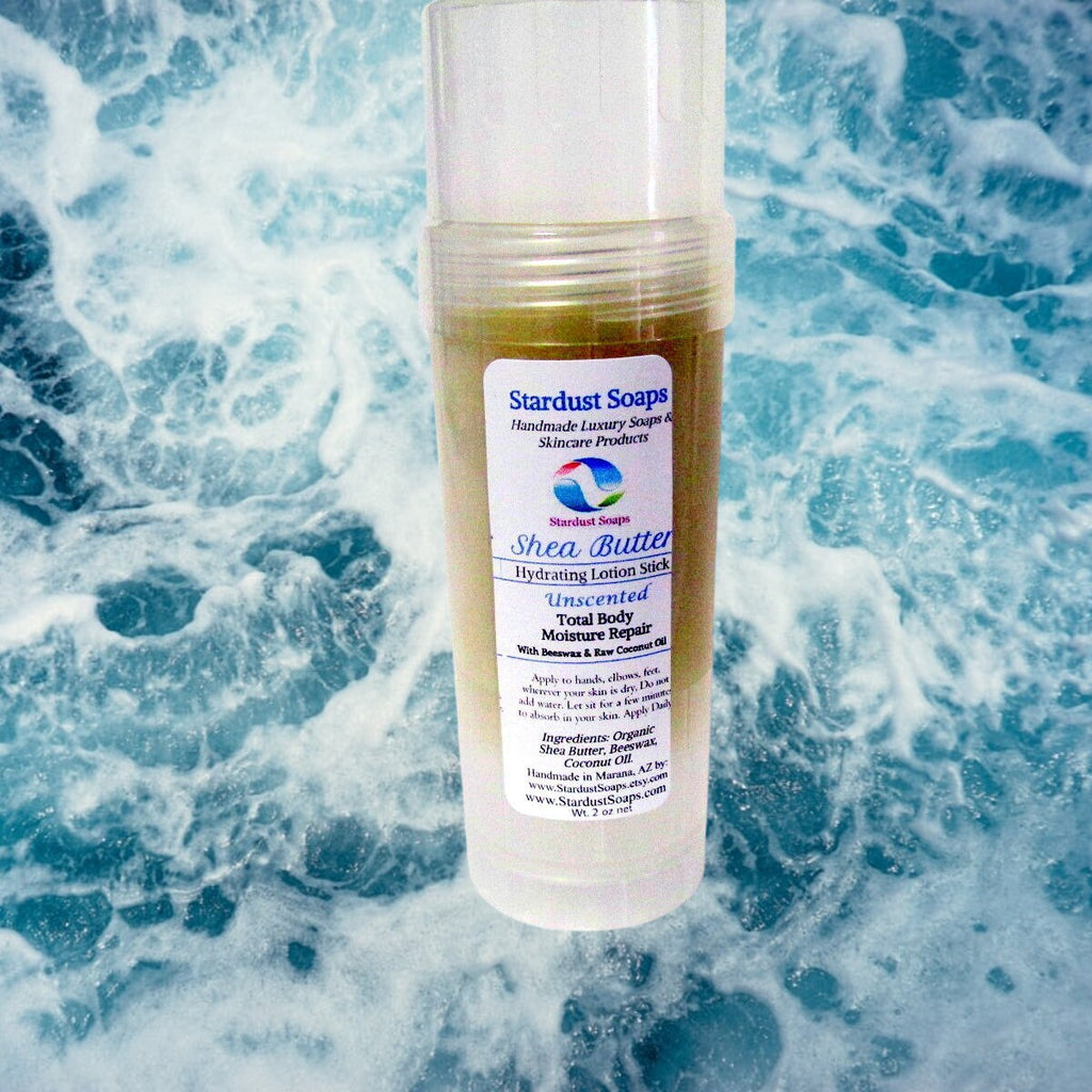 Organic Shea Butter Lotion Bar: Unscented, Travel-Friendly Moisture Stick