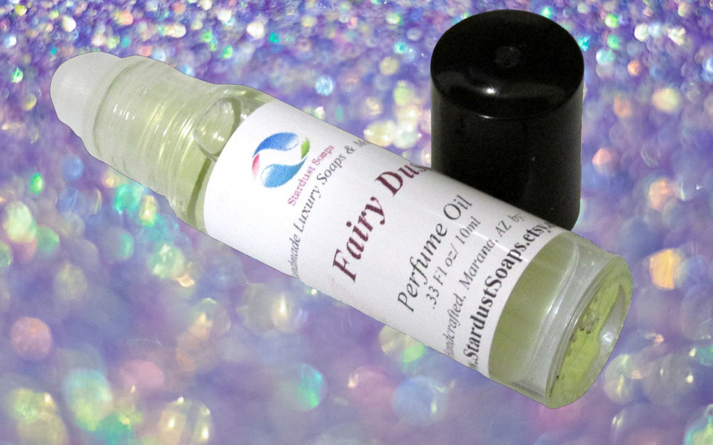 Fairy Dust Roll-On Perfume Oil | Handmade Natural Fragrance Oil | Fresh Skin-Friendly Body Perfume | Long Lasting Luxury Scent