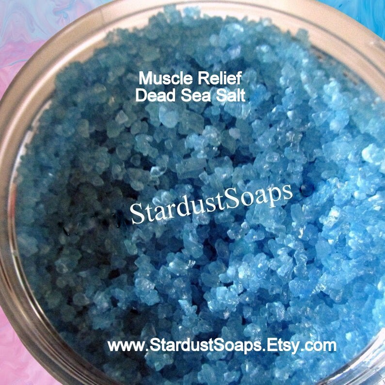 Muscle Relief Spa Salts | Mediterranean Sea Mineral Bath Soak | Sore Muscle Recovery, Relaxation Bath, Self Care Gift