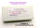 Lavender & Tea Tree Shampoo Bar – All-Natural Zero Waste Shampoo | Solid Hair Care Bar for Oily Scalp, Dandruff and Healthy Hair