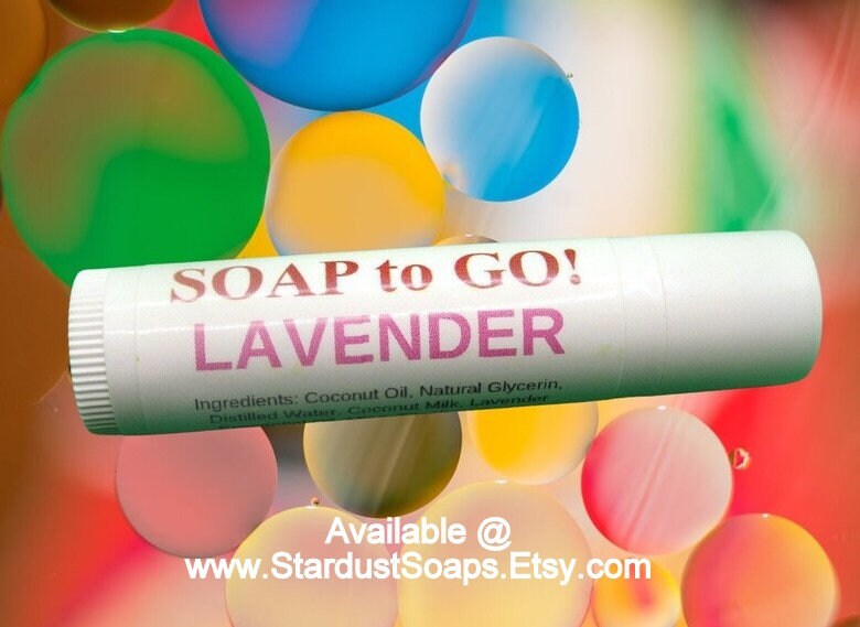 Lavender Travel Soap Bar | Handmade Natural Soap to Go | Calming Lavender Essential Oil Soap | Portable Hand & Body Cleanser