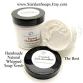 Toasted Marshmallow Whipped Soap Scrub | Handmade Exfoliating Sugar Scrub | Moisturizing Body Wash for Soft Smooth Skin