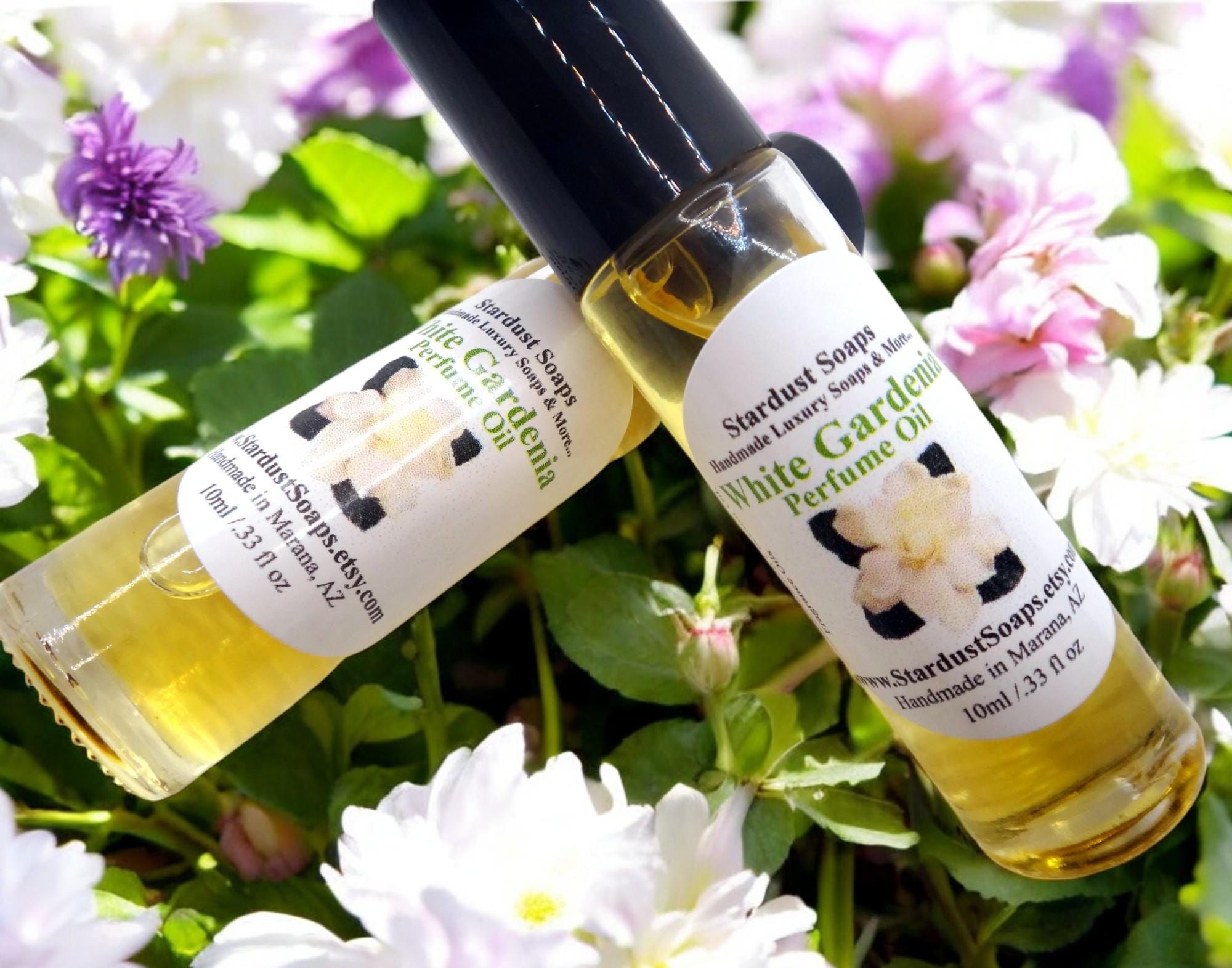 White Gardenia Roll-On Perfume Oil | Luxury Floral Fragrance Oil | Handmade Long Lasting Natural Perfume Oil for Skin