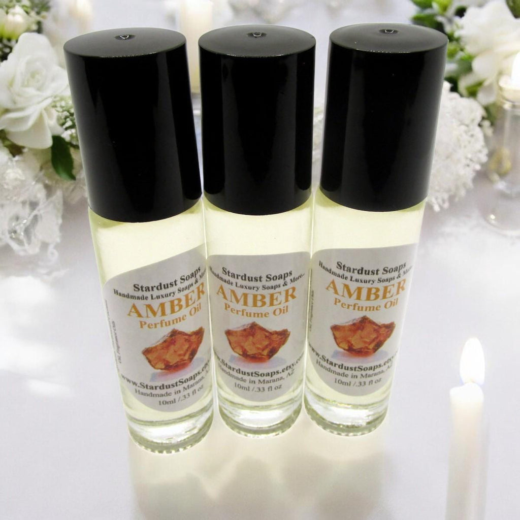 Exotic Amber Roll-On Perfume Oil | Handmade Natural Fragrance Oil | Long Lasting Body Perfume | Alluring Everyday Scent