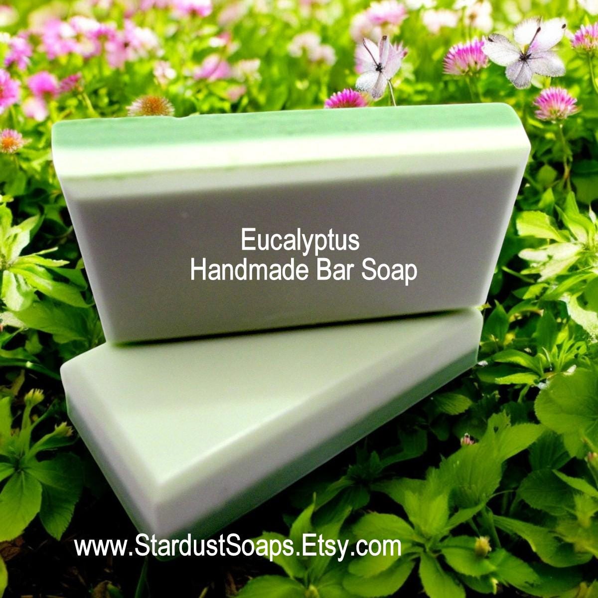 Eucalyptus Handmade Soap Bar | Luxury Moisturizing Natural Soap | Refreshing Aromatherapy Body & Face Soap | Spa Skincare