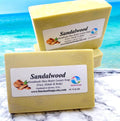 Sandalwood Shea Butter Soap Bar | Handmade Luxury Moisturizing Soap | Natural Artisan Body & Face Soap | Invigorating Skin Care Bar