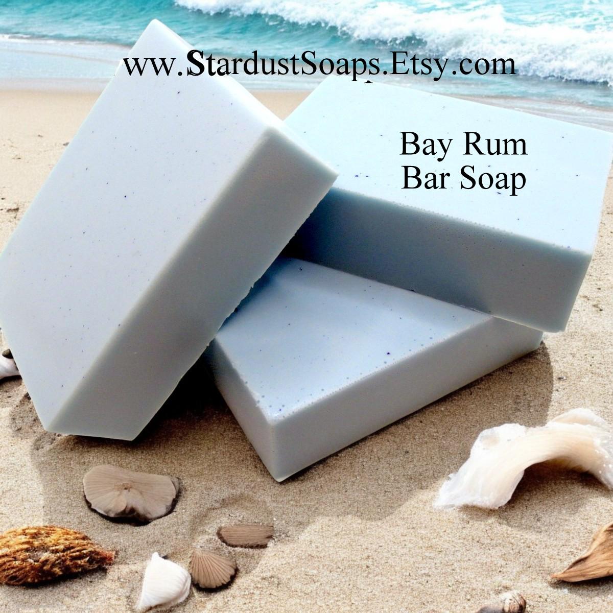 Bay Rum Soap Bar – Handmade Natural Soap 4 oz | Masculine Spiced Bay Rum Scent, Moisturizing Body Soap