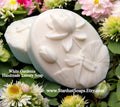 Gardenia Soap Bar | Handmade White 3D Floral Soap with Dragonfly | Luxury Jojoba Oil Artisan Bath & Body Gift Soap