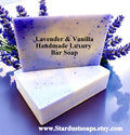Lavender Vanilla Handmade Soap Bar | Natural Gentle Cleansing Face, Hand and Body Soap | Moisturizing Artisan Skincare Bar