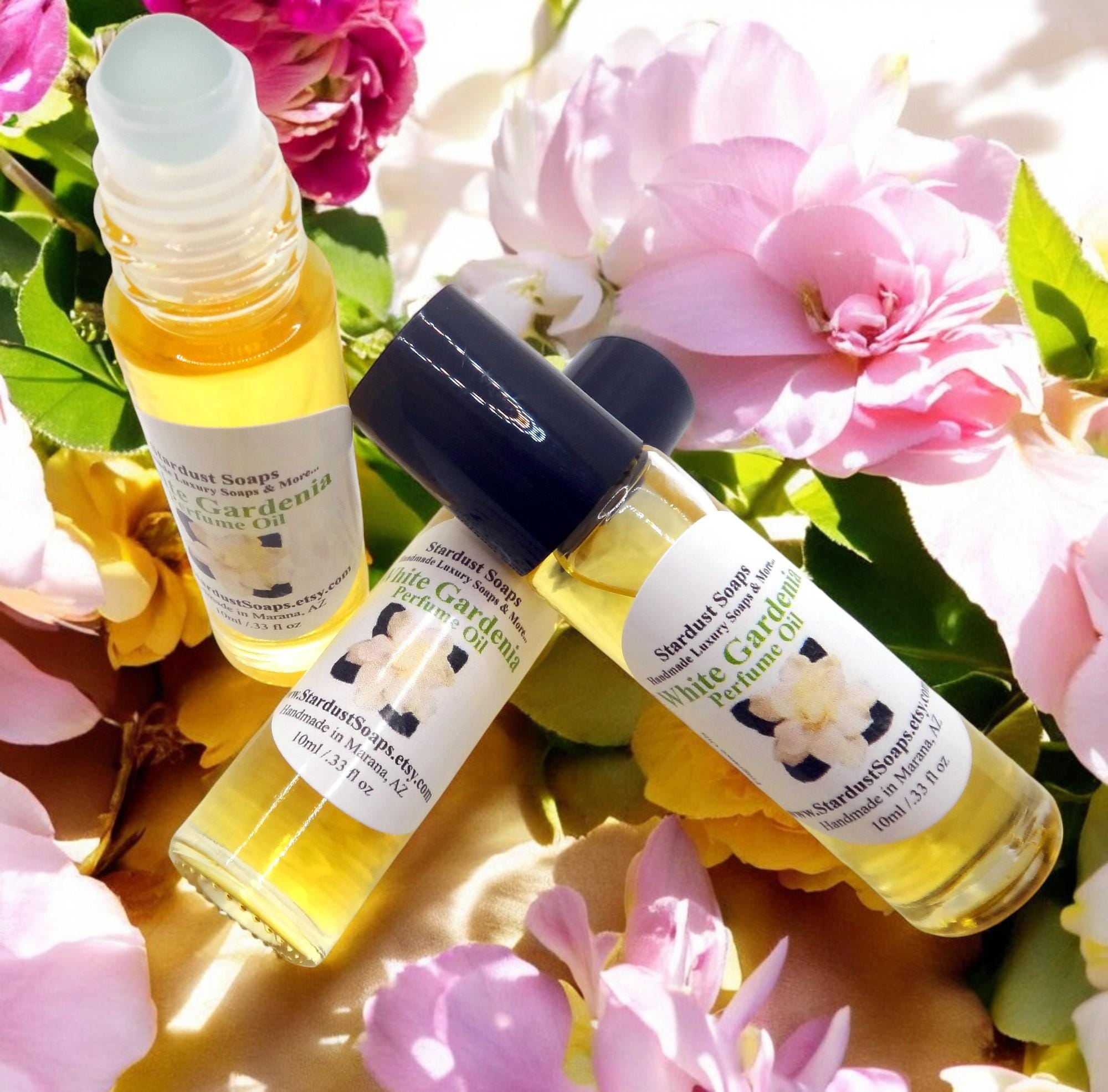 White Gardenia Roll-On Perfume Oil | Luxury Floral Fragrance Oil | Handmade Long Lasting Natural Perfume Oil for Skin