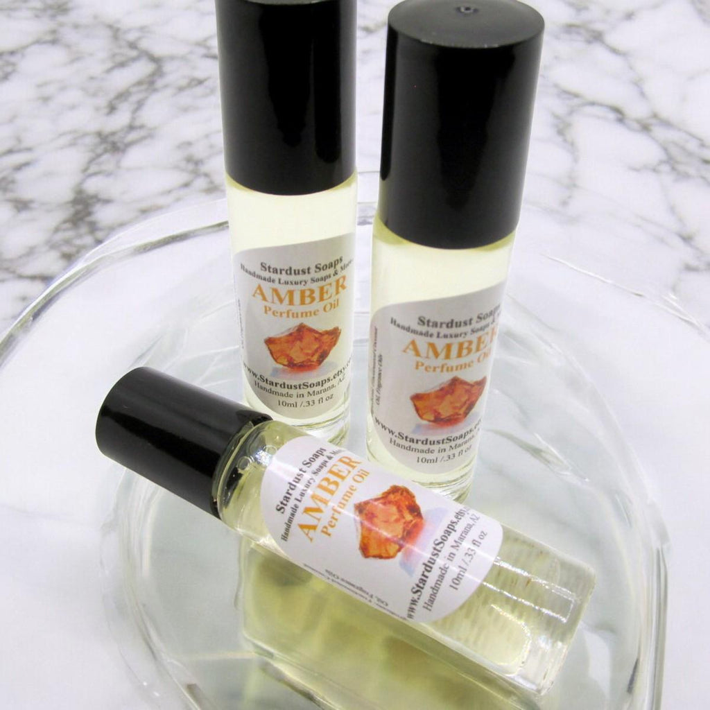 Exotic Amber Roll-On Perfume Oil | Handmade Natural Fragrance Oil | Long Lasting Body Perfume | Alluring Everyday Scent