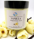 Vanilla Whipped Sugar Soap Scrub | Handmade Exfoliating Body Scrub | Moisturizing Sugar Polish for Soft Skin | Face, Hands & Body Care