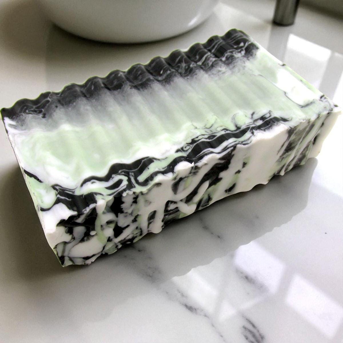 Sea Clay & Activated Charcoal Soap Bar | Eucalyptus Spearmint Detox Handmade Soap | Natural Deep Cleansing Face and Body Bar