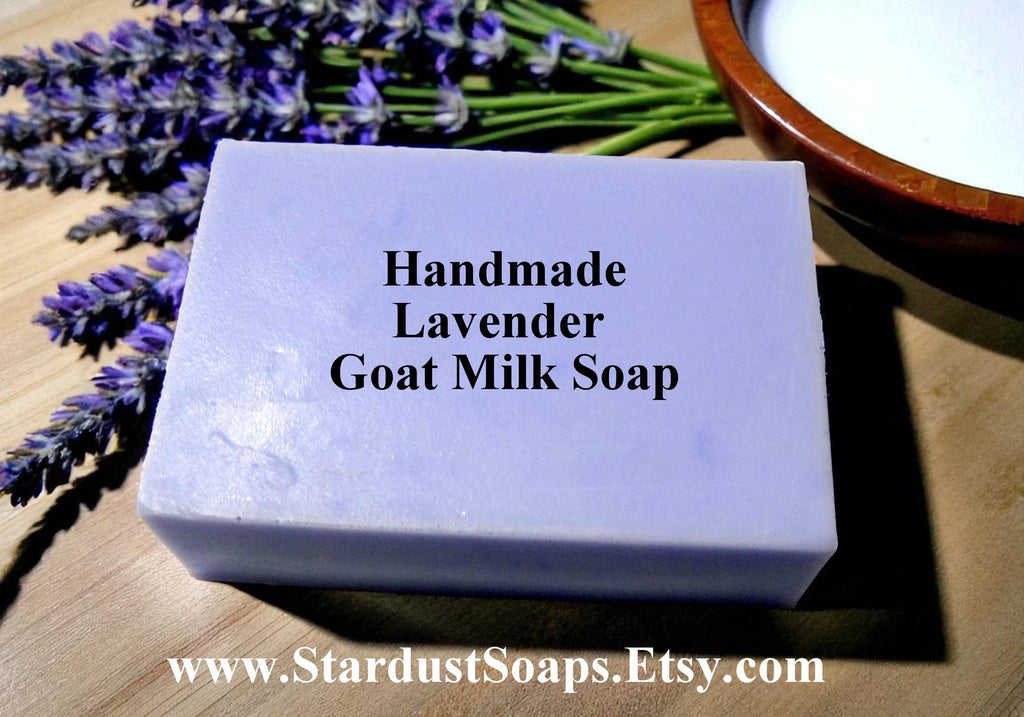 Handmade Lavender Goat Milk Soap | Moisturizing Natural Soap for Dry and Sensitive Skin | Gentle Artisan Body & Face Bar