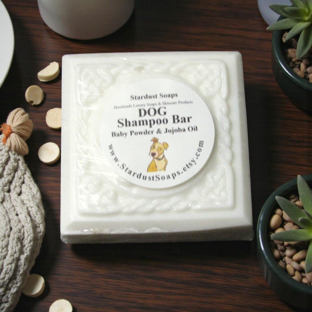Dog Shampoo Baby Powder Scent | Natural Gentle Pet Shampoo with Jojoba Oil | Handmade Dog Wash for Sensitive Skin & Puppies