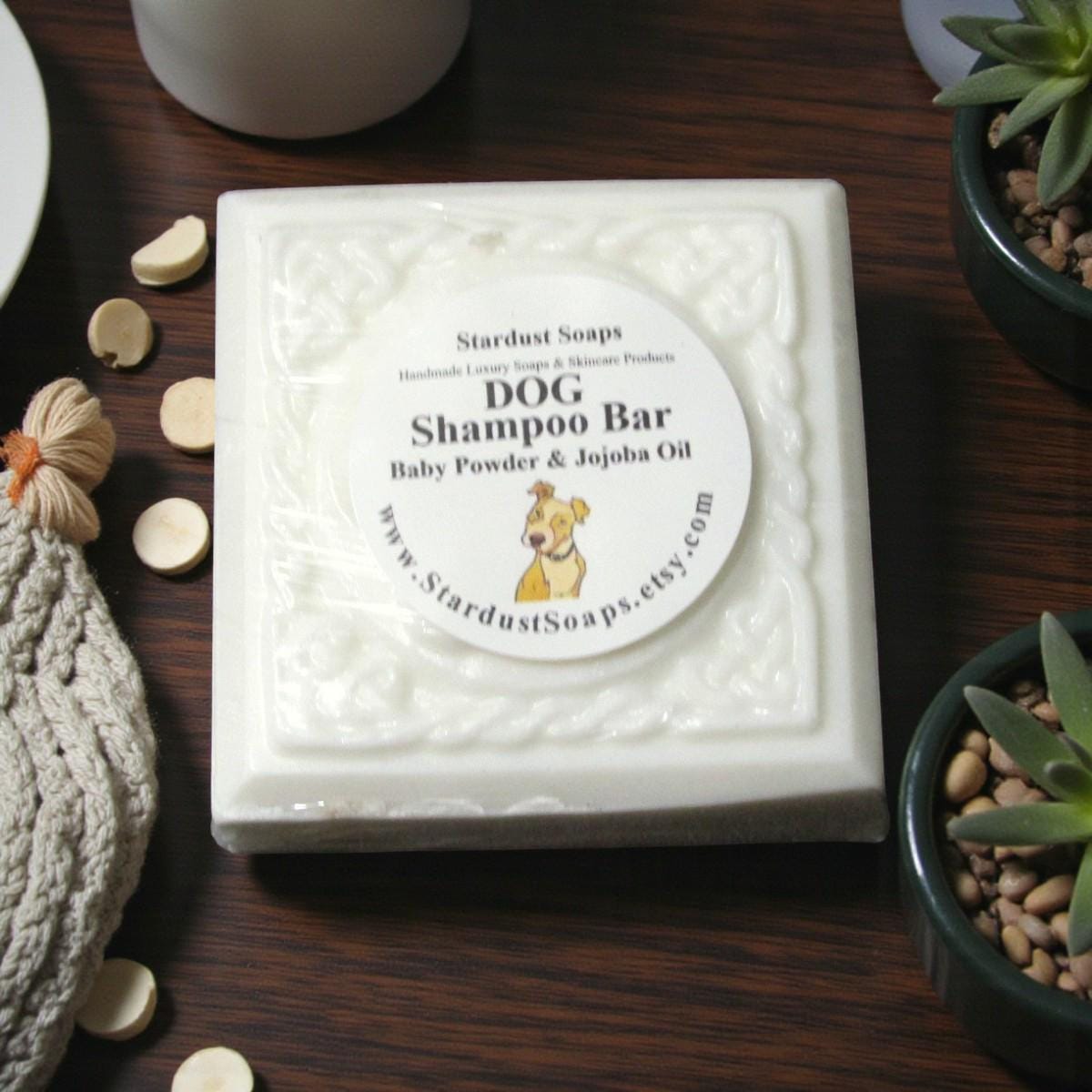 Dog Shampoo Baby Powder Scent | Natural Gentle Pet Shampoo with Jojoba Oil | Handmade Dog Wash for Sensitive Skin & Puppies