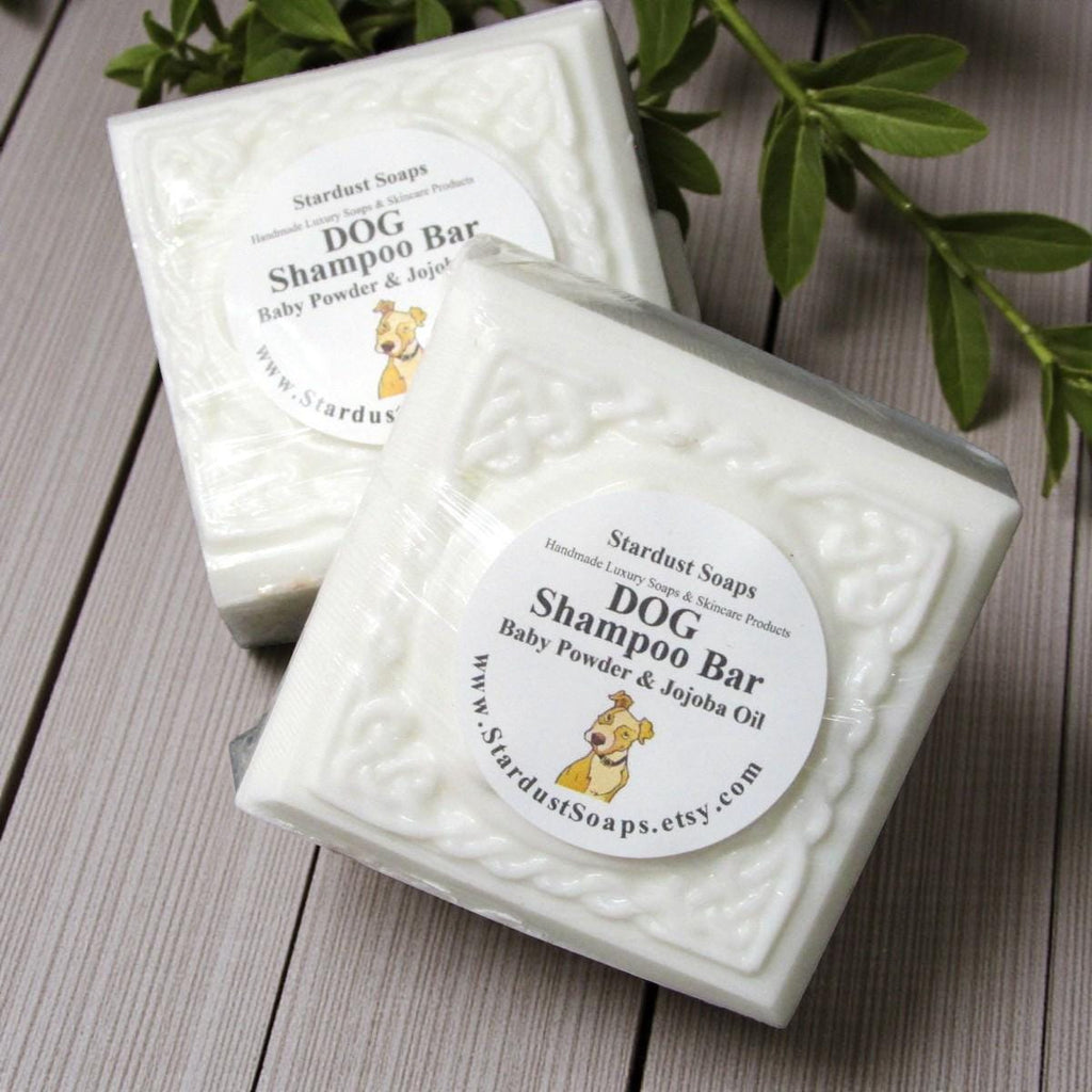 Dog Shampoo Baby Powder Scent | Natural Gentle Pet Shampoo with Jojoba Oil | Handmade Dog Wash for Sensitive Skin & Puppies