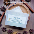 Gingerluxe Gingerbread Soap Bar | Handmade Jojoba Oil Artisan Soap | Moisturizing Vegan Bath & Body Bar | Holiday Skincare Gift
