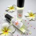 Plumeria Perfume Oil Roll On – Hawaiian Flower Fragrance | Tropical Floral Scent, Handmade Perfume Oil, 0.33 oz Glass Roller