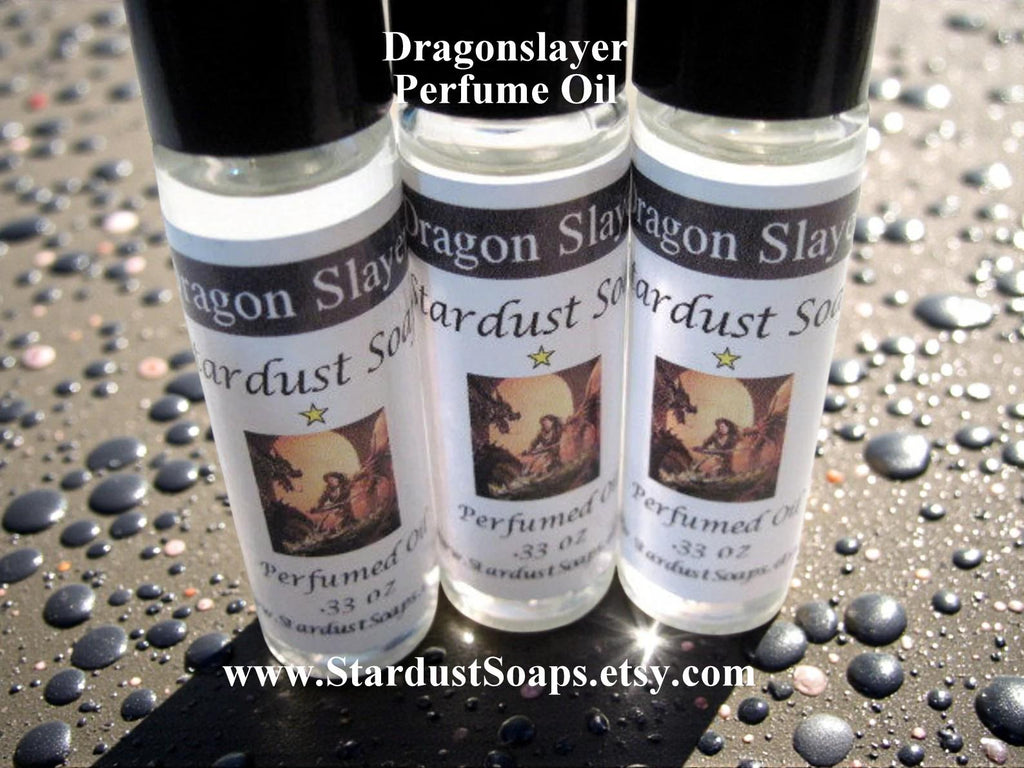 Dragonslayer Cologne Oil | Handmade Masculine Fragrance Oil | Roll-On Men’s Perfume Oil | Long Lasting Natural Scent 10ml