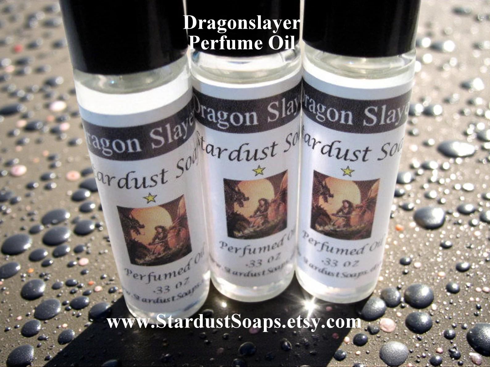 Dragonslayer Cologne Oil | Handmade Masculine Fragrance Oil | Roll-On Men’s Perfume Oil | Long Lasting Natural Scent 10ml