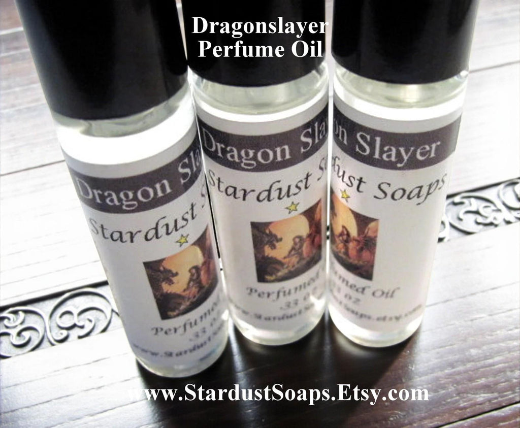 Dragonslayer Cologne Oil | Handmade Masculine Fragrance Oil | Roll-On Men’s Perfume Oil | Long Lasting Natural Scent 10ml