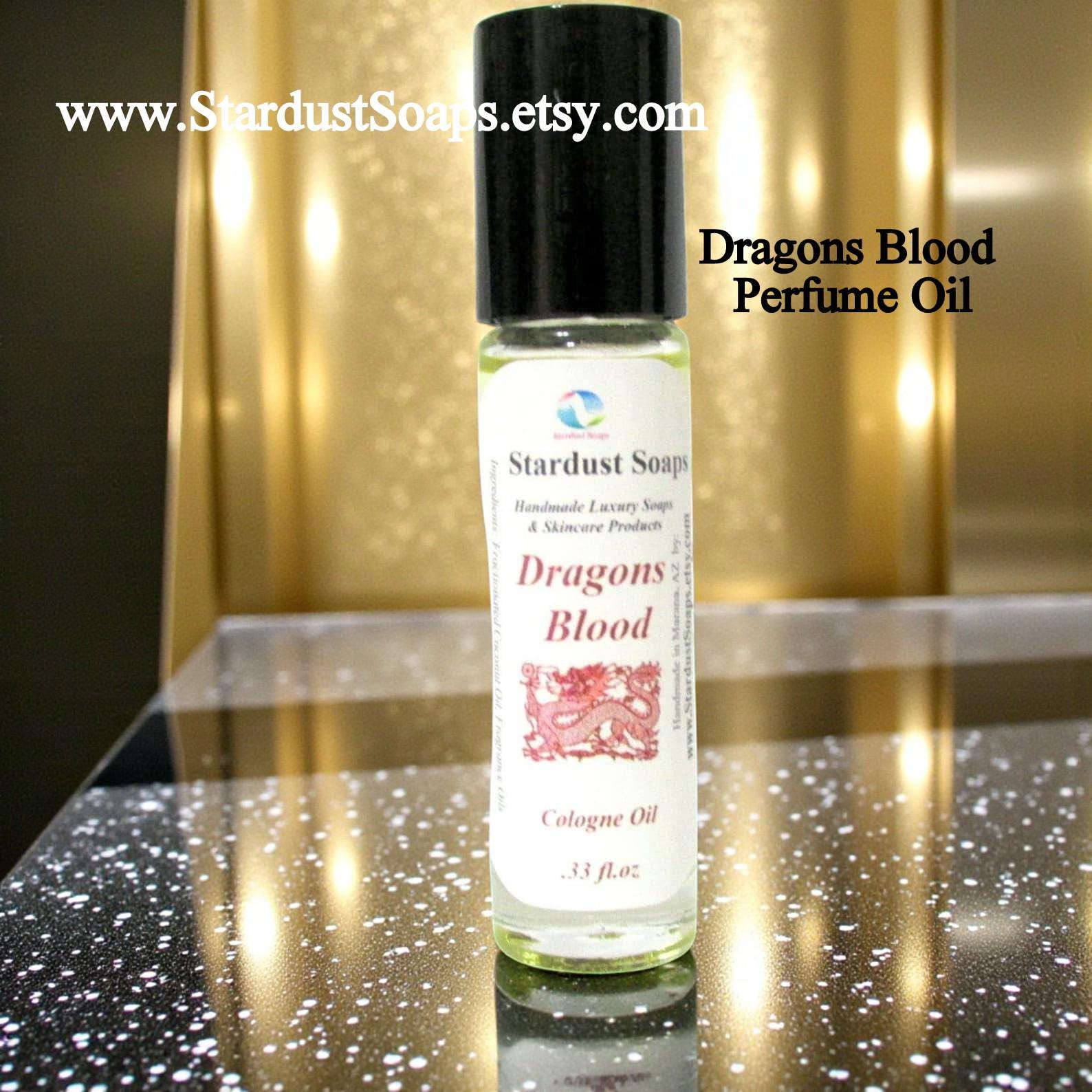 Dragon’s Blood Roll-On Perfume Oil – Exotic Natural Fragrance | Long Lasting Unisex Perfume, Handmade Travel Size Scent