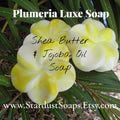 Plumeria Luxe Spa Soap – Handmade Shea Butter & Jojoba Oil Soap | Moisturizing Floral Body Bar, Artisan Skin Care Gift