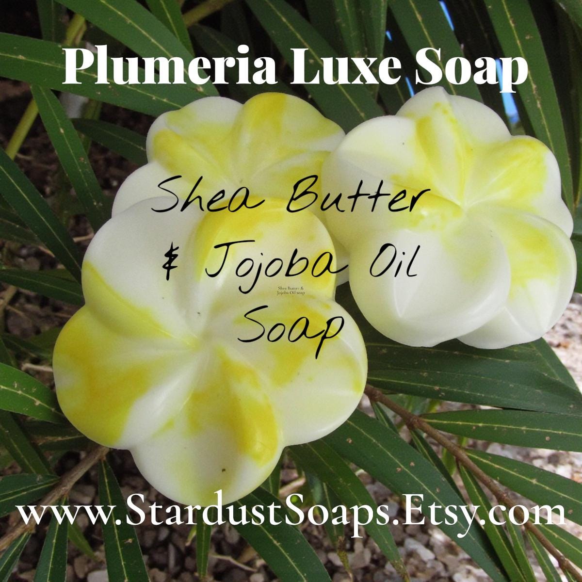 Plumeria Luxe Spa Soap – Handmade Shea Butter & Jojoba Oil Soap | Moisturizing Floral Body Bar, Artisan Skin Care Gift