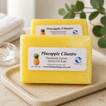 Pineapple Cilantro Handmade Soap Bar | Jojoba Oil Natural Artisan Soap | Moisturizing Body & Face Bar | Tropical Citrus Skincare